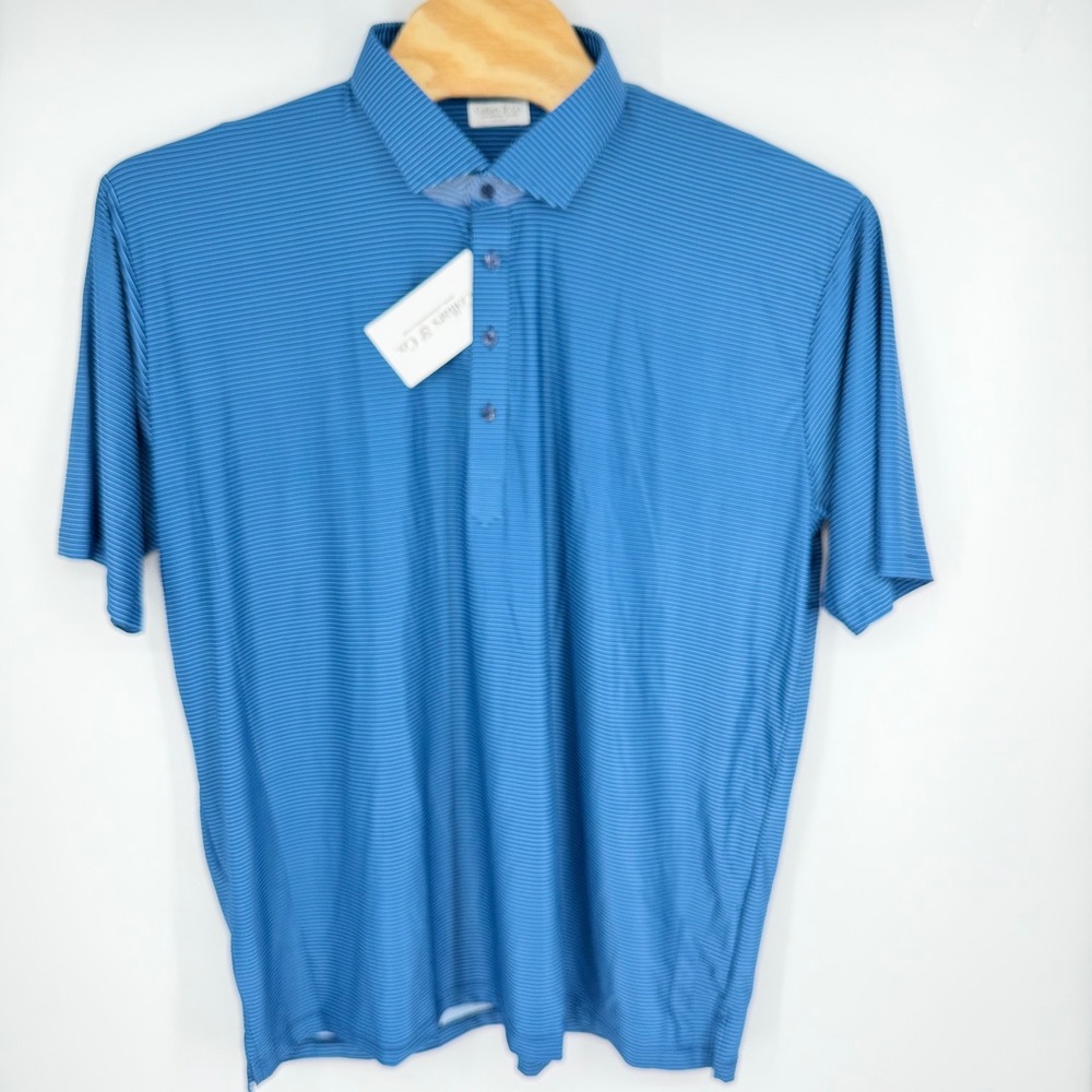 Collars & Co Featherweight Flex Polo Shirt Men's Relaxed 3XL Woodmont Blue NEW - Picture 3 of 9
